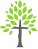 faith in recovery green and brown tree logo