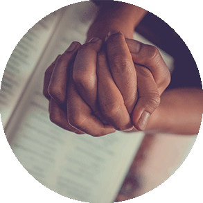 hands folder in prayer